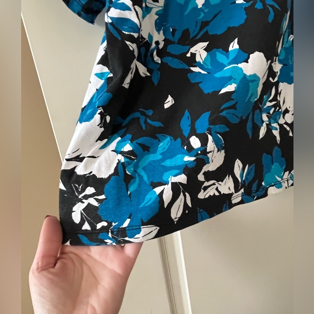 Jessica London Cotton Blend Floral Blouse Women’s size 18/20 - Picture 2 of 15